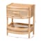 Bali & Pari Divitia Bohemian Natural Rattan 1-Drawer Nightstand 244-13672-ZORO - alternate 5